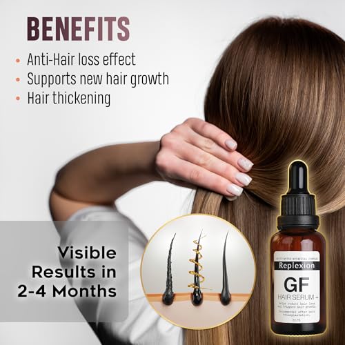 GF Hair Growth Serum for Men & Women ? DHT Blocker, Anti Hair Loss Treatment, Stimulates Hair Regrowth, Thickens & Strengthens Follicles, Healthy Scalp Support, 4 Months Supply (4x30 ML)