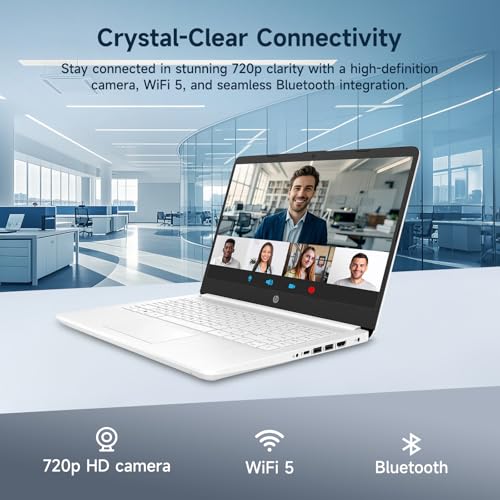 HP 14" Laptop - Intel Quad-Core, 8GB RAM, 192GB Storage