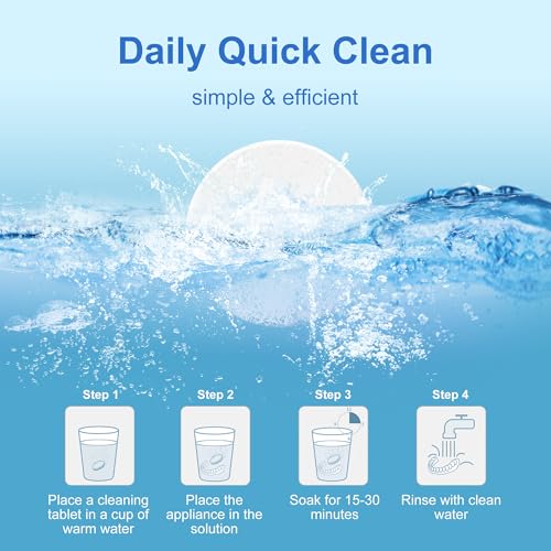 Retainer Cleanser Tablets 23mm.Ultrasonic Retainer Cleaner Tablets for Dentures and Invisalign - Effective Dental Cleaning for Teeth and Retainers-120pack