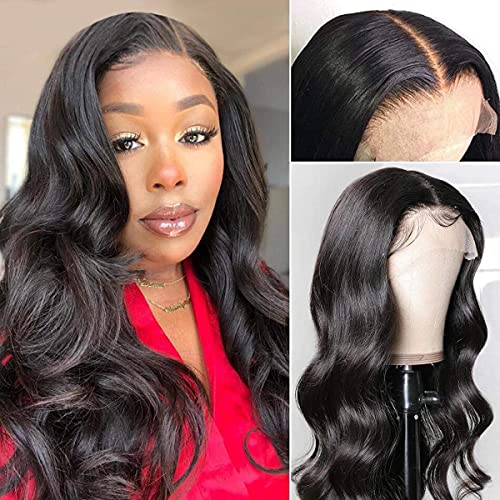 Large Cap Lace Front Wig 24 inch Cap Size Body Wave Human Hair 13¡¿4 wig 150% Density Pre Plucked with Baby Hair 18 inch
