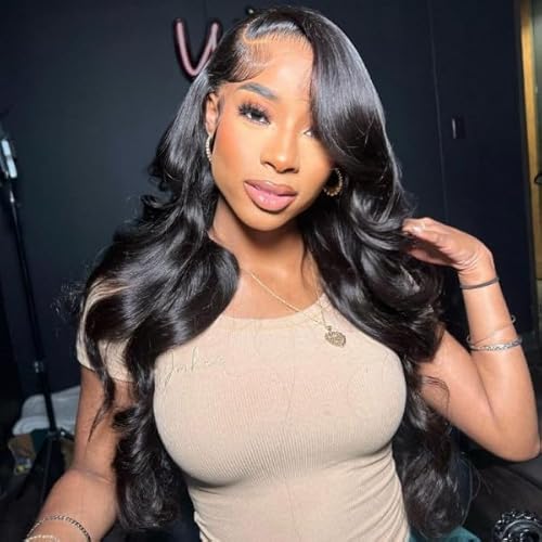 Wiggins Wig 13x6 Body Wave Lace Front Wigs Human Hair Pre Plucked Glueless 13x6 Lace Front Wigs Human Hair Pre Bleached Knots Deep Parting Wig For Black Women 16 Inch