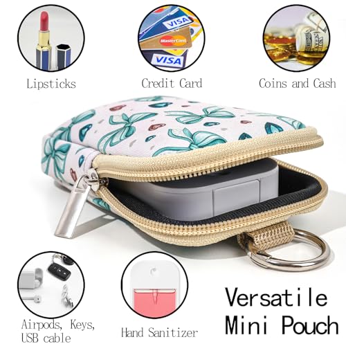 COOKOOKY 2 Pack Hand Sanitizer Spray Case Compatible with Touchland, Hand Sanitizer Holder, Mini Zippered Pouch, Small Makeup Bag for Women Friends Girls Gifts Idea
