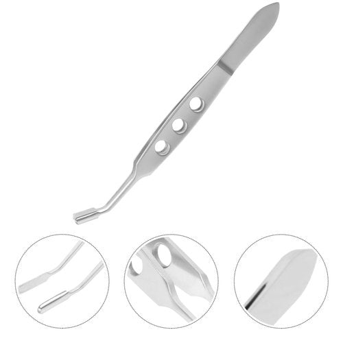 Beaupretty Stainless Steel Meibomian Gland Expressor Tweezers Eyelid Massage Tool for Relieving Blocked Oil Glands and Eye Comfort