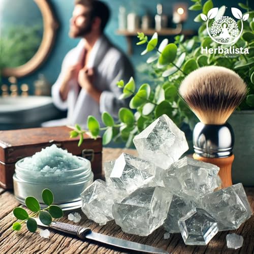 Premium Quality Large Alum Stone 16 oz (453g) - Natural Crystal Deodorant & Antiperspirant | Multi-Purpose Shaving Stone for Skin Care & Healing | Piedra de Alumbre