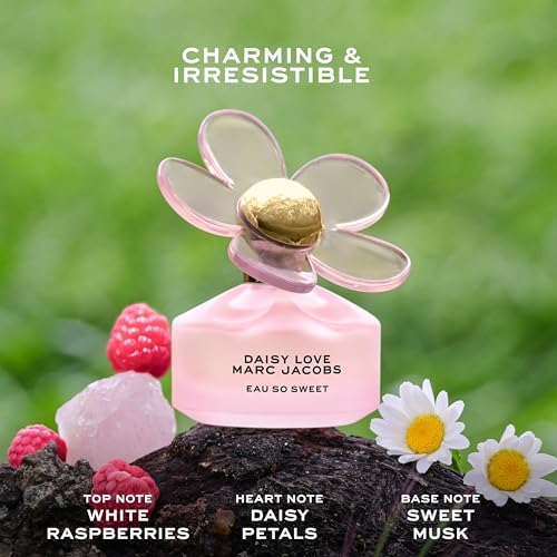 Marc Jacobs Daisy Love Eau So Sweet Eau de Toilette ? Floral Women's Perfume ? With Notes of White Raspberries, Daisy Petals & Sweet Musk