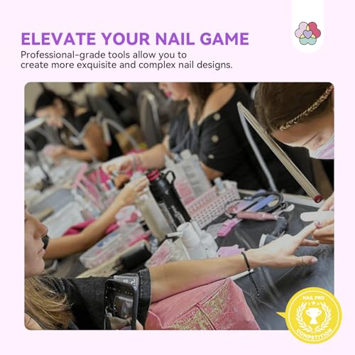 SAVILAND Plus Acrylic Nail Kit: Professional Nails Kit Set Clear White Pink Acrylic Powder and Liquid Set with U V Nail Lamp Nail Remover for DIY Home Use