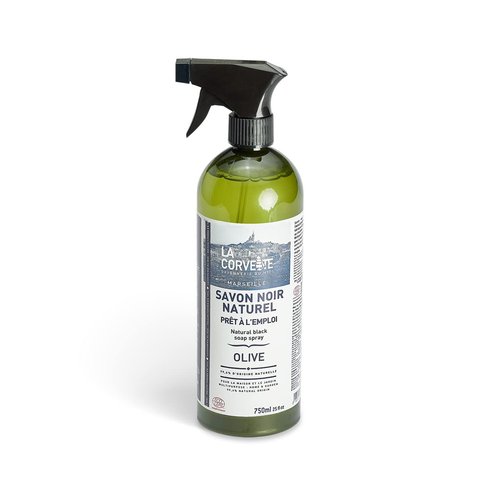 The Corvette Black Liquid Soap Eco ECOCERT Olive Spray 750 ml