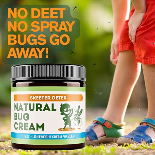 Magnum Solace Natural Bug Cream - No Spray Formula, Made with Plant Essential Oils, Safe for Kids