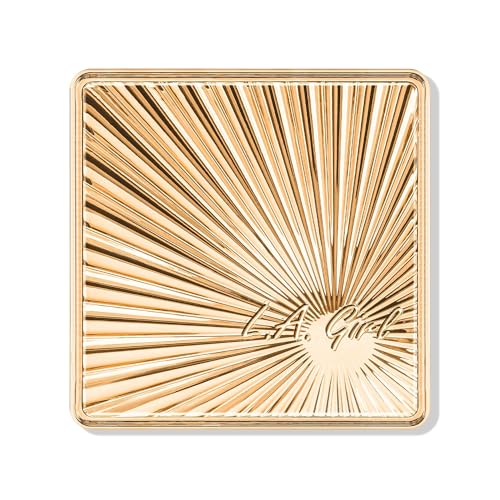 L.A. Girl Duo Bronzer, Shadowplay, Matte Finish, Medium Buildable Coverage, Two-in-One Compact Powder, Sculpting & Bronzing, Light/Medium Skin Tones GFP686