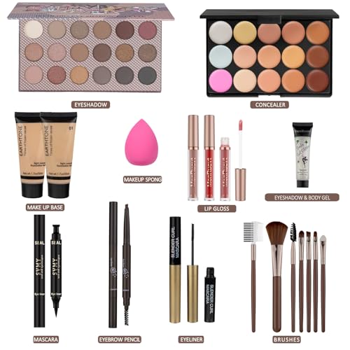 Makeup Kits for Teens Girls Makeup set for Women Makeup Set for Teenager Eyeshadow Primer Makeup Set Gift for Teens Women Full Kit Girls