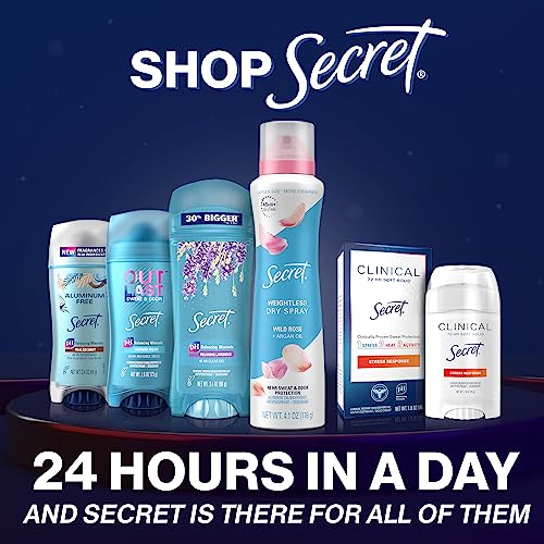 Secret Outlast Antiperspirant Deodorant for Women, Sweat & Odor Protection, PH Balancing Minerals, Clear Gel, Unscented, 2.6 oz (Pack of 6)