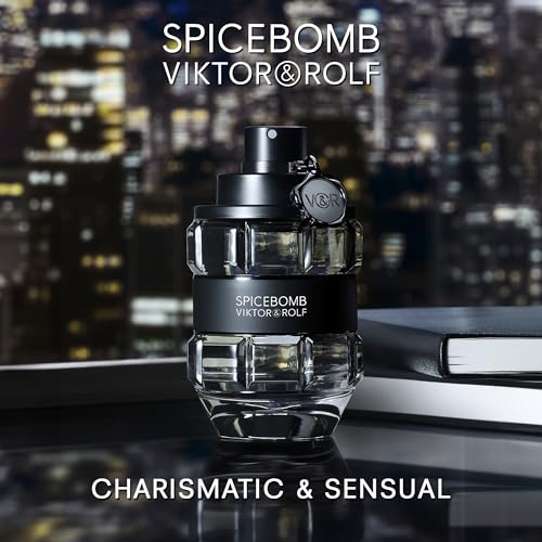 Viktor&Rolf - Spicebomb Eau de Toilette - Woody & Spicy - Cologne for Men - With Notes of Citrus & Tobacco