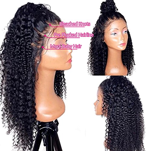 13x6 Lace Frontal Wigs for Black Women Pre Plucked Lace Wig Glueless Brazilian Remy Human Hair Wigs with Baby Hair (22 inch, 150% Density Lace Front Wig)