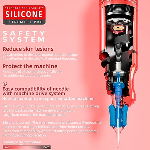 POSEIDON Tattoo Gun Kit - Wireless Tattoo Pen Kit Tattoo Kit with 2Pcs Tattoo Battery and 20 Pcs Tattoo Cartridge Needles, Complete Tattoo Machine kit Tattoo Supplies for Beginners