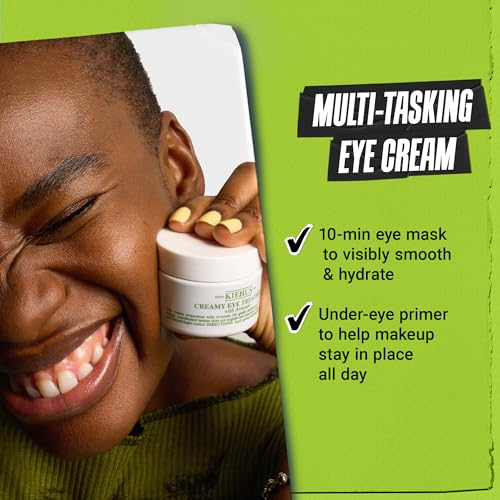 Kiehl's Avocado Eye Treatment, Nourishing and Hydrating Eye Cream, Avocado Oil and Caffeine to Energize and Invigorate Skin, Tired Eyes, 99% Naturally Derived Formula