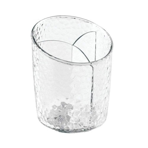 InterDesign Rain Cosmetic Organizer Cup for Vanity Cabinet, Clear