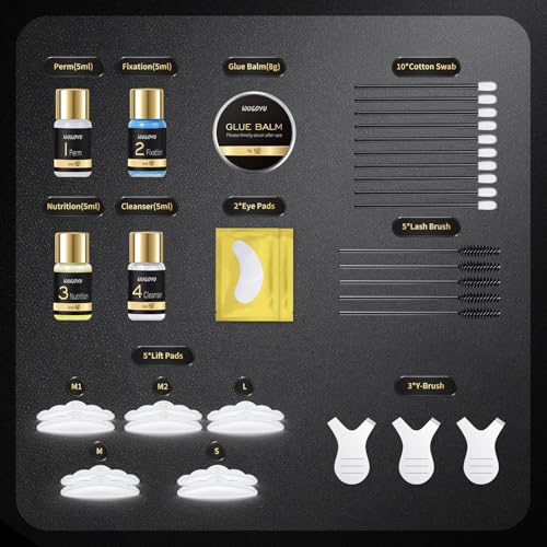 Lash Lift Kit - Brow Lamination Kit, Eyebrow Lamination Kit, Professional Eyelash & Brow 2 IN 1 Perm Kit, Eyebrow lift Kit, Fuller & Thicker Brows Suitable for Salon & Home Use, Lasts For 4-6 Weeks