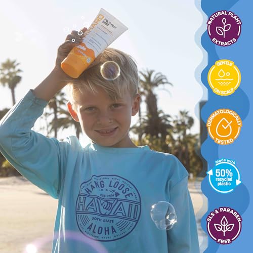 TRIHARD Kids Swim Conditioner, Chlorine Defense Pre and Post Swim Hair Protection from Chlorine, Saltwater, and Hard Water Chemicals, Hydrating Children¡¯s Conditioner for Pool and Ocean