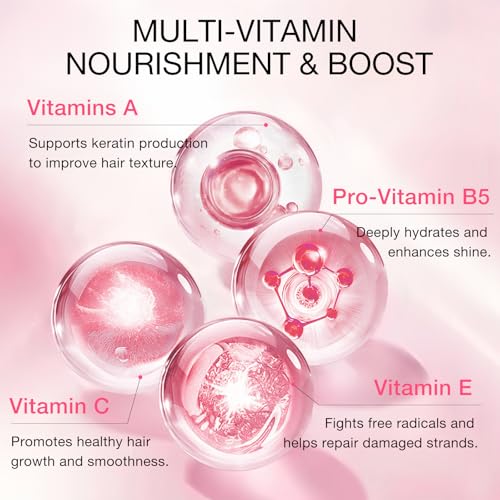 Hair Oil - 40 Hair Care Capsules - No Rinse - Hair Serum with Argan Oil, Macadamia & Avocado Oils - Vitamins A, E, & Pro B5 - Hair Gloss - Conditioner for Women & Men