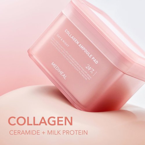 MEDIHEAL Daily Collagen Ampoule Toner Pads (1+1)