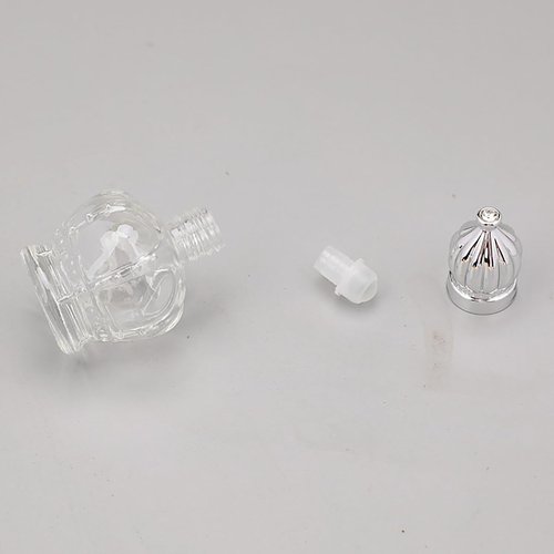 Alunsito Roll On Glass Bottles 6 Pack Mini Empty Perfume Bottles Leak-Proof DIY Container with Crown Cap Glass Roller Bottles For Essential Oils Cosmetics Sunscreen Moisturizer