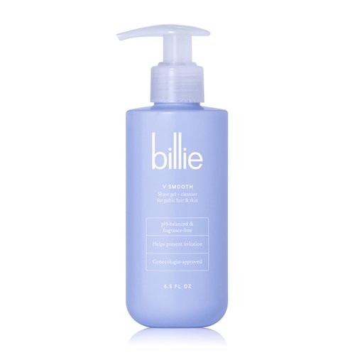 Billie Dermaplane Starter Kit + V Smooth Shave Gel & Cleanser for Pubic Hair & Skin - 6.5 oz.