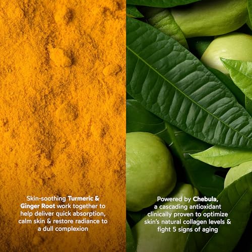 True Botanicals Collagen Boosting Essentials Set |Increase Hydration, Treat Fine Lines & Wrinkles | Contains Ginger Turmeric Cleansing Balm, Chebula Active Serum, & Chebula MultiCorrective Eye Patches
