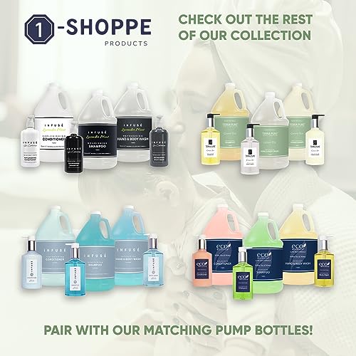 Terra Pure Hotel Hand & Body Wash Soap | Four Gallons | Designed to Refill Soap Dispensers (Set of 4)
