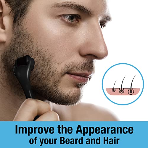 Beard and Hair Derma Roller (2 Pack) by Tilcare - Sterile Titanium Derma Roller 0.25mm