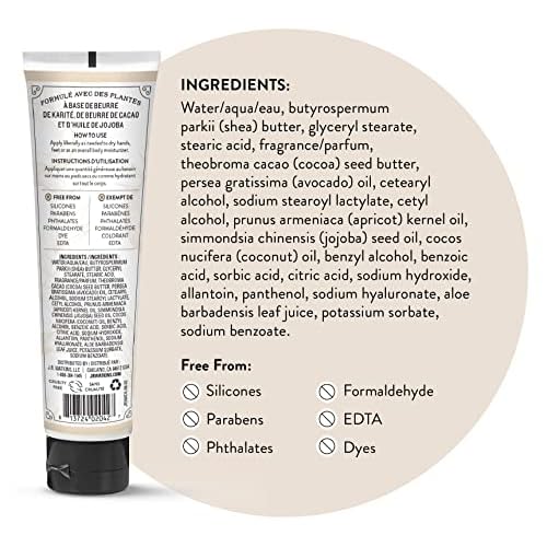 J.R. Watkins Natural Moisturizing Hand Cream, Hydrating Hand Moisturizer with Shea Butter, Cocoa Butter, and Avocado Oil, Cruelty Free, 3.3oz, Coconut, 3 Pack