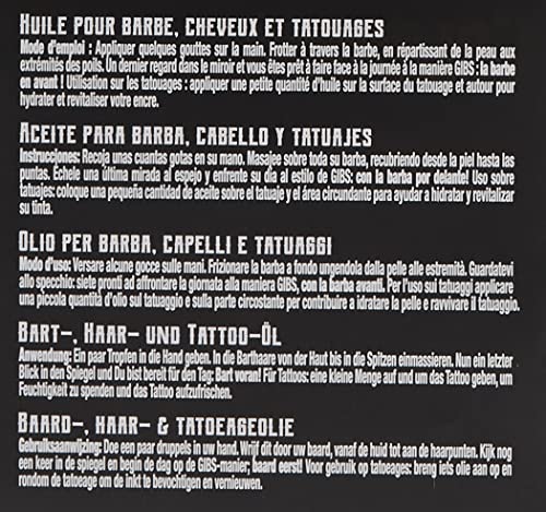 GIBS Grooming Colorado Kid Hair, Beard & Tattoo Oil, 1 Fl Oz