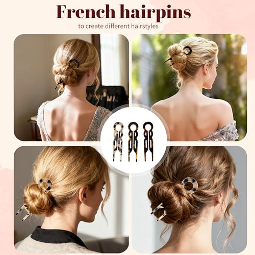 Lialys hair clip, elegant women's hair clip, suitable for all hairstyles French hair clips (3PCS)