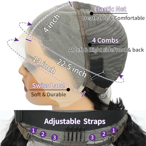 12 Inch Short Bob Wig Human Hair 13x4 Hd Transparent Lace Front Wigs Human Hair Pre Plucked 180 Density Straight Lace Frontal Wigs Human Hair Glueless Wig for Women Natural Hairline with Baby Hair