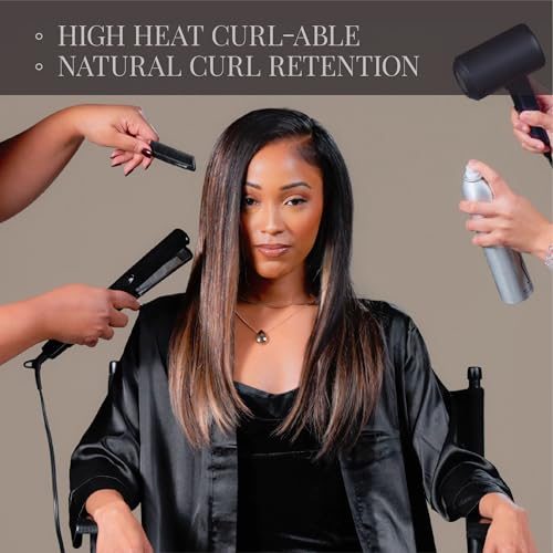 Sensationnel Empire yaki human hair - Tangle Free Weaving for Quick Weave and Sew in Styles for Faux Highlights and Fauxmiddlepart Leave Out - 1 Pack (10 inch, M51)