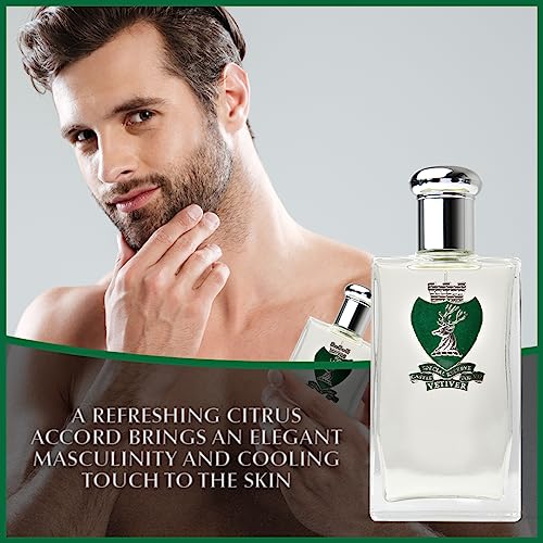 Castle Forbes Vetiver Special Reserve Men's Cologne, 100ml | Classic Men¡¯s Fragrance w/a Modern Twist | Made w/Essential Oils | Paraben-Free, Cruelty-Free, Handmade Badge, Limited Batches