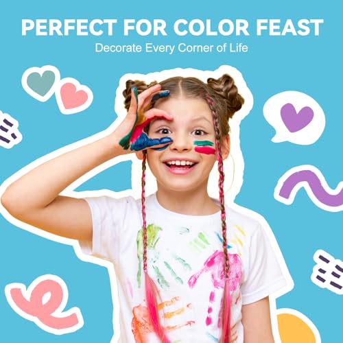 HOYOLS 2500 pcs Colorful Elastic Hair Rubber Bands, Small Hair Ties Accessories No Pull No Damage Stretch Holder for Girls Women TPU (25 Mixed Multi Hue)