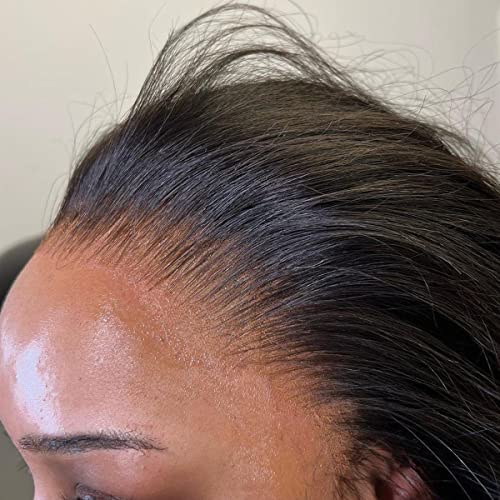 MY SHINY WIGS Real HD Lace Frontal 13x4 HD Frontal Ultra Thin Bleach Knots Virgin Human Hair Pre Plucked with Baby Hair Undetectable & Invisible Lace Straight 16 Inch