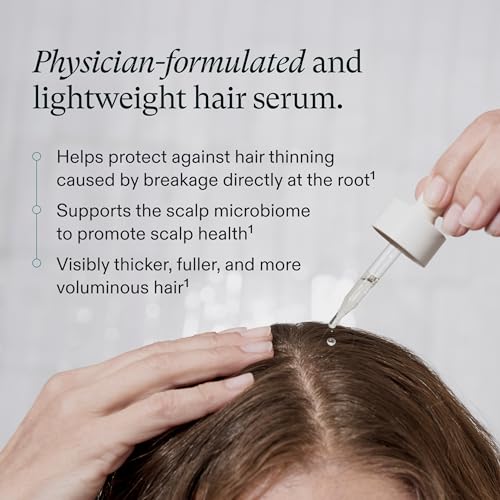 Nutrafol Women's Hair Serum, Supports Visibly Thicker and Stronger Hair, Vegan, Lightweight and Fast-Absorbing