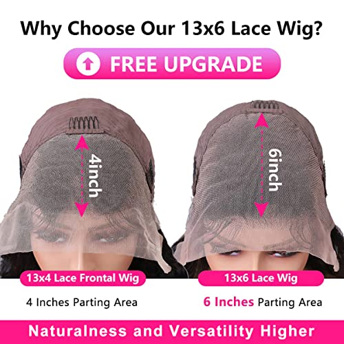 13x6 HD Lace Front Straight Human Hair Wigs for Woman Glueless 13x6 Lace Frontal Wigs Human Hair Pre Plcuked Straight Lace Frontal Wig Human Hair 13x6 Lace Front Wigs 34 Inch
