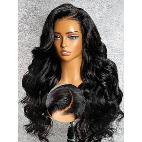 22 Inch Side Part Body Wave 7X5 Wear and Go Glueless Wigs Human Hair Pre Plucked Pre Cut Pre Bleached Knots HD Lace Front Wigs for Black Women Glueless Wig 180% Density