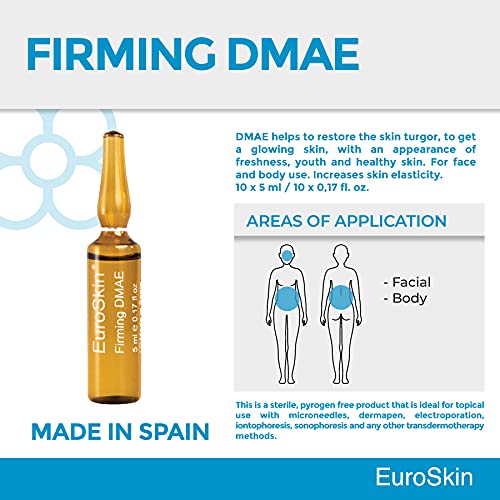 MEDIDERMIK FIRMING DMAE. DMAE Dermik helps improve the appearance of photo aged skin especially when flaccidity is present. 20 ampoules x 5 ml / 20 ampoules x 0,17 fl. oz