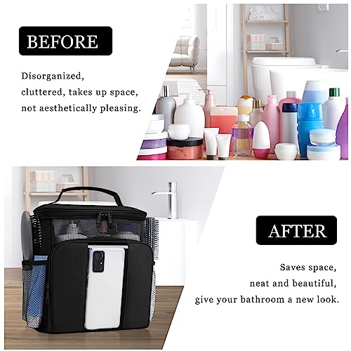 Mesh Shower Caddy,Portable HangingTravel Toiletry Bag Dorm Room Essentials for College Students Girls,Large Makeup Organizer for Full-Sized Toiletries,Travel Essentials for Women Girls Camping Beach