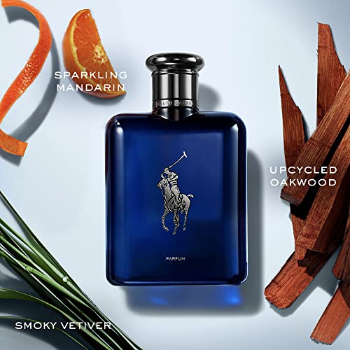 RALPH LAUREN FRAGRANCES Polo Blue - Parfum - Men's Cologne - Aquatic & Fresh - With Citrus, Oakwood, and Vetiver - Intense Fragrance - 2.5 Fl Oz