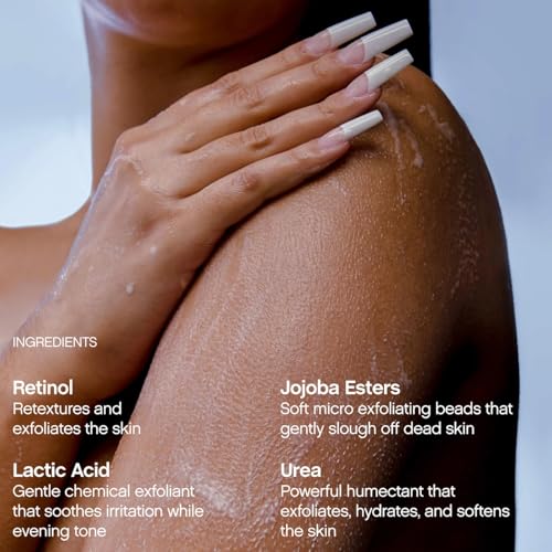 Slather Exfoliating & Smoothing Bar (2 Pack) ? Retinol Body Bar for KP, Dry & Textured Skin ? Hydrating, Smoothing, Gentle Exfoliation ? Safe for Sensitive Skin ? Light Lavender Scent