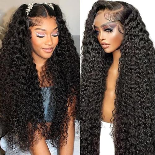 SODLIS 5x5 HD Lace Closure Wigs Human Hair Wear And Go Glueless Wigs Human Hair Pre Plucked With Baby Hair Ready to Go Deep Wave Lace Front Wigs Human Hair for Women(30 Inch)