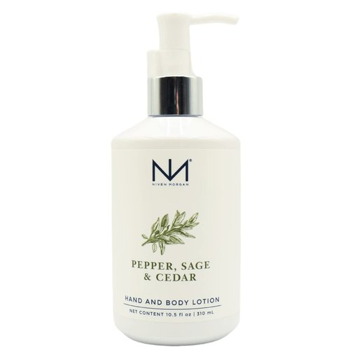 Niven Morgan Pepper, Sage and Cedar Hand and Body Lotion 10.5 fl oz 310 ml