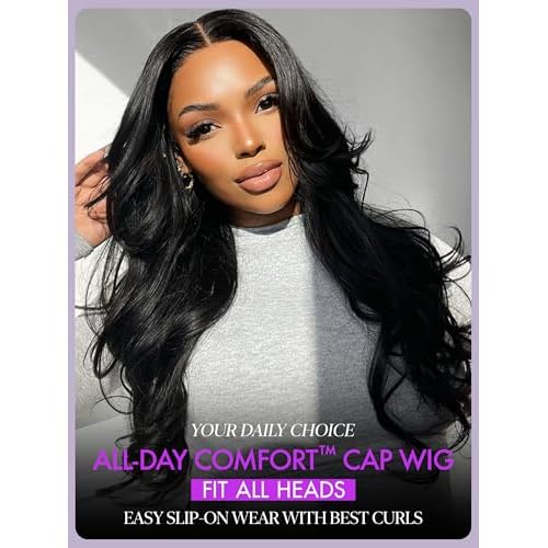 LUVME HAIR All-Day Comfort¢â Loose Body Wave 5x5 Lace Front Wigs Human Hair Glueless Wigs Human Hair Pre Plucked Pre Cut Long Black Wig Lace Closure Wigs Frontal Wigs Human Hair