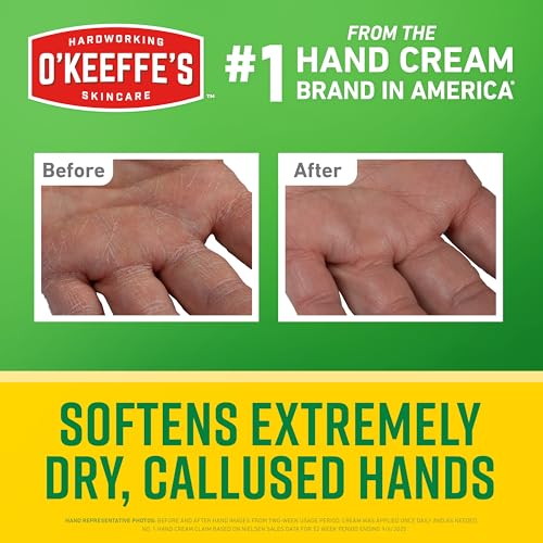 O'Keeffe's Working Hands Intense Renewal Hand Cream, 3 oz Tube (Pack of 1) - Softens and Smooths Extremely Callused, Dry Hands
