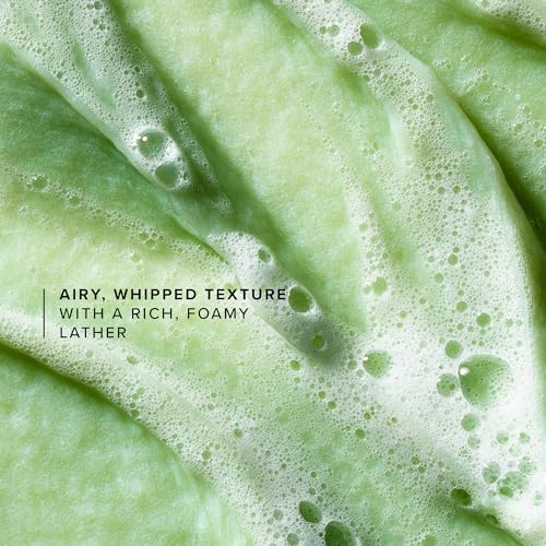 Farmacy Foaming Face Wash for Oily Skin - Whipped Greens Oil-Free Gentle Facial Cleanser + Exfoliator - Infused with Green Clay to Remove Impurities, Control Oil + Maintain Skin Hydration (150ml)