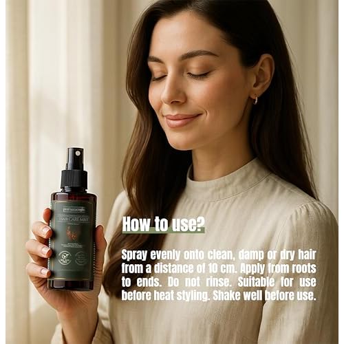 Prof Saracoglu Rosemary Hair Care Mist ? Sulfate-Free Herbal Hair Spray with Heat Protectant, Lightweight Detangler & Shine Enhancer for Frizz Control, 200 ml (6.8 fl oz)